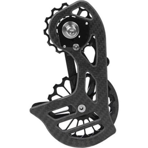 Road Bike Carbon Fiber Ceramic Bearing Guide Wheel R7000 Big Chicken Leg Rear Derailleur Guide Wheel, Without Logo