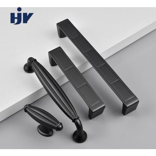 Furniture Handles Space Grey Zine Alloy Kitchen Door Handle Furniture Drawer Handle Closet Knobs Buttons Wardrobe Pulls