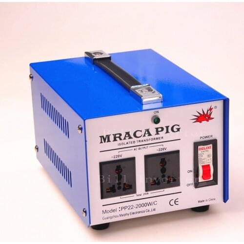 Isolation Transformer Free DHL Real 2000W 220 Voltage to 220V