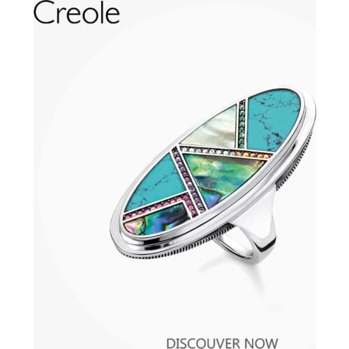 Ring Lucky Meaningful Statements Oval Shape 925 Sterling Silver With Color Stones 2021 Brand New Fine Jewerly Gift for Women