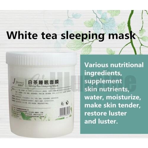 White Tea Sleeping Mask 1000g Brightening Skin Color Night Free Oil Control Shrink Pores Cosmetics OEM