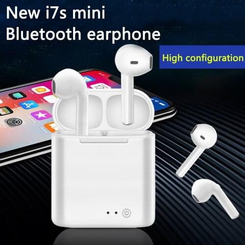 New I7s Tws Mini Bluetooth Earphone Wireless Earphones Sport Handsfree Wireless Headphone with Charge Box for Phone