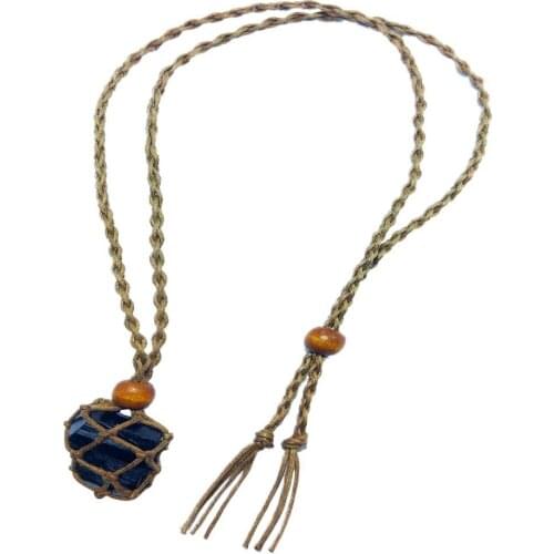 Natural Black Tourmaline Stone Necklace Crystal Healing Pendant Fashion Jewelry Accessories Amulet Gift Drop Shipping