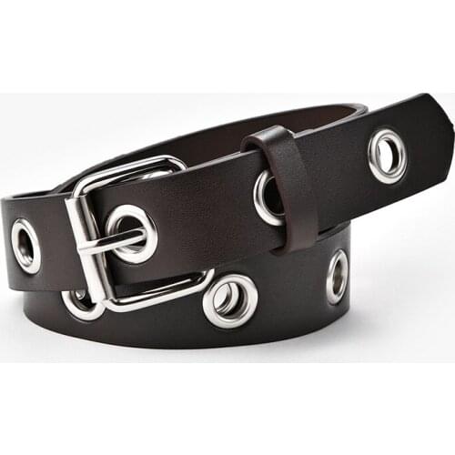 Womens Belt Fashion Hollow Out Jeans Belt Female PU Leather Pin Buckle Belt Hot Selling Waistband