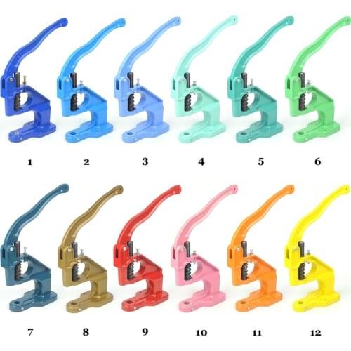 KALASO 1PC Various Colors Hand Press Tool Machine For Eyelet Grommet OR Double Cap Rivets DIY Craft Tools