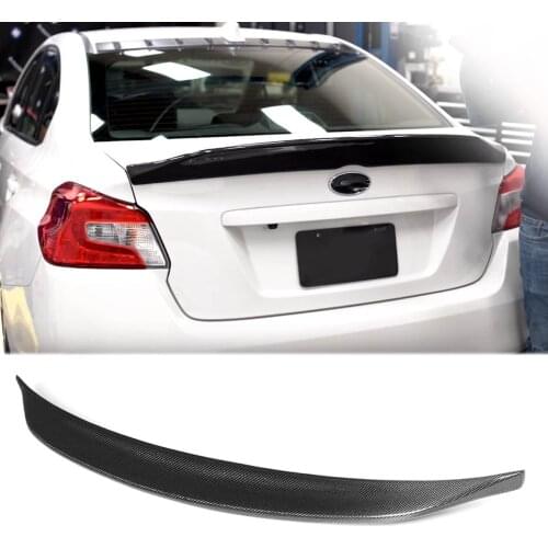 Car-Styling Duckbill Style Carbon Fiber with Glossy UV-Coating Rear Trunk Spoiler For Subaru Impreza WRX 2015-2018 Excellent