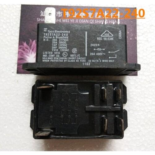 T92S7A22-240 T92S7A22-24 T92S7A22-120 375 P 3PDT EN60947-4- Power Relay