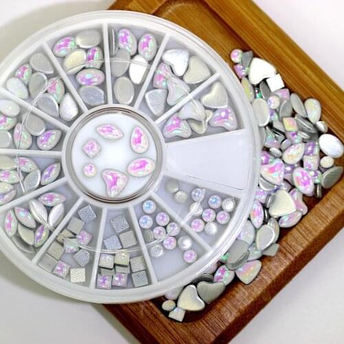 1G Shiny AB Colors Nail Tips Tiny Pieces Nail Decorations High Shine Sparkling Naill Diamonds Glitter Decoration Decals