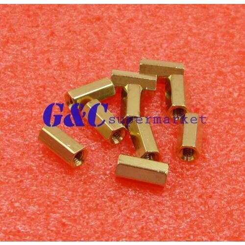 10pcs M3 10 mm Hexagonal net nut Female brass Standoff/Spacer Good Quality diy electronics