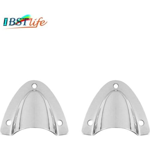 2PCS Marine Grade Stainless Steel Midget Clam Shell Wire Cable Vent Cover hose for Rowing Boat Marine Yacht Surfing Water Sport