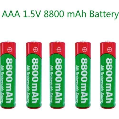 2021New1.5V AAA rechargeable battery 8800mAh AAA 1.5V New Alkaline Rechargeable battery for led light toy MP3