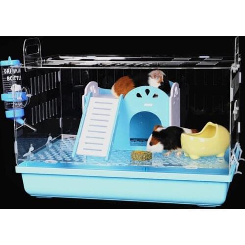 Acrylic Transparent Guinea Pig Cage Guinea Pig Cage Breeding Extra Large Indoor Household Villa Nest House Supplies Pet Supplies