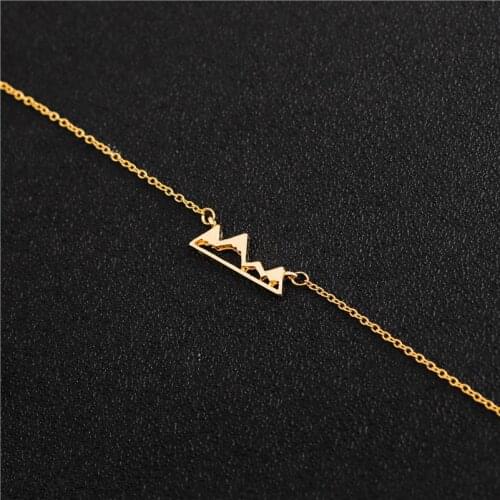 30 Hollow Mountain Top Pendant Snowy Mountain pendant chain Necklace Hiking Outdoor Travel Jewelry Mountains Climbing Gifts