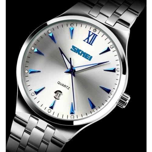 SKMEI Quartz Watch Men Watches Luxury Brand Sport Full Steel Casual Business Wrist watch Clock Male Waterproof Relogio Masculino