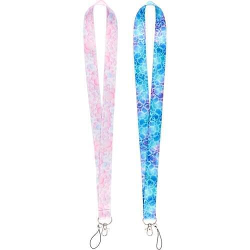 MD1056 DMLSKY Color Bubbles Art Lanyard Keychain Lanyards for keys Badge ID Mobile Phone Rope Neck Straps Accessories Gift