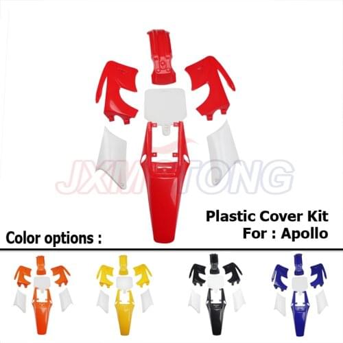 MOTORCYCEL PARTS Plastic Cover APOLLO Fairing Kits ORION 70CC 110CC 125CC 150CC DIRT BIKE PLASTICS LONG STYLE 560MM Rear Fender