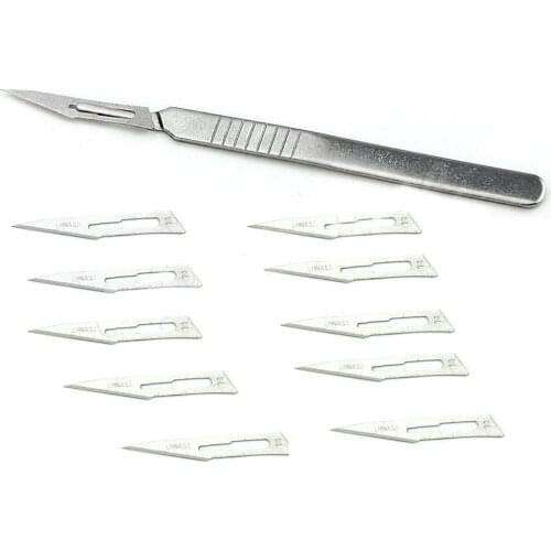 Animal Surgical Scalpel Knife stainless steel Wood Carving Knife Fruit Food Craft Engraving Knife Multi PCB Repair Knife