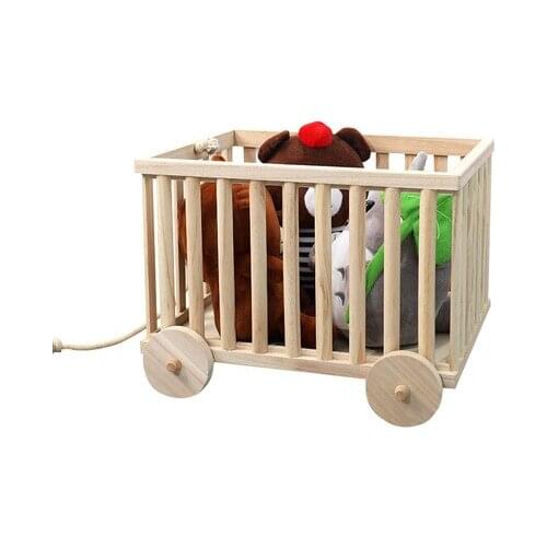 Walkers Activity & Gear infants 's walker Wooden hand-drawn rope trailer storage block car baby walker andador para bebe new hot