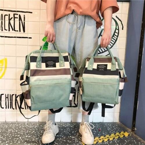 2021 New Trend Female Backpack Fashion Canvas Women Men Hight Quality Teenage Girl Unisex New Hip Hop Classic School Bags