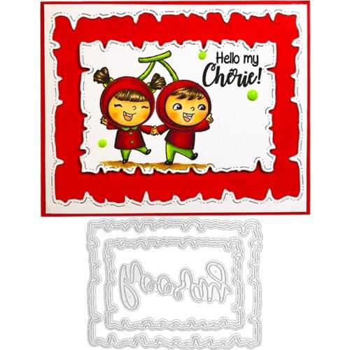 Julyarts 120*90MM New Cutting Dies for 2021 Craft Stencil Embossing Stencil Craft DIY Cards Decorations