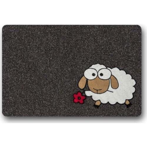 Doormat Entrance Floor Mat Cute Sheep- Funny Doormat Door Mat Decorative Indoor Outdoor Doormat