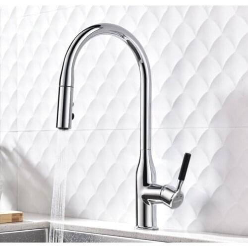 Newly Arrived Pull Out Kitchen Faucet Chrome Sink Mixer Tap 360 Degree Rotation Kitchen Mixer Taps Kitchen Tap