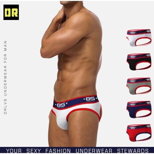 BS85 mens underwear cotton T-shirt low-waisted sexy double-T-shirt mens beach shorts BS146 men casual shorts