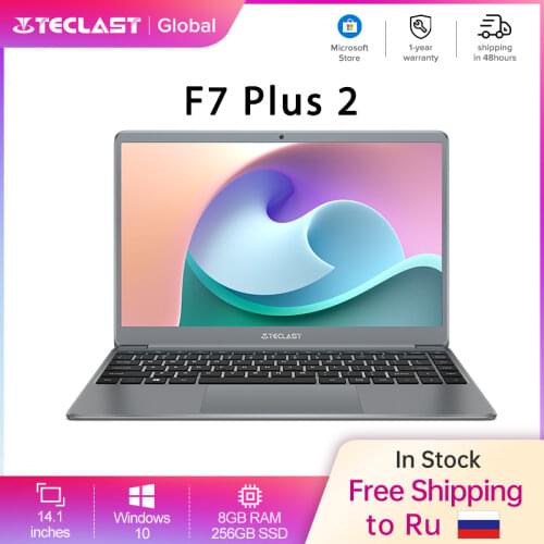 Teclast F7S 14.1" Laptop 1920x1080 IPS Notebook 8GB RAM 128GB ROM SSD Slot Windows 10 Intel Apollo Lake Dual Wifi Thin Computer