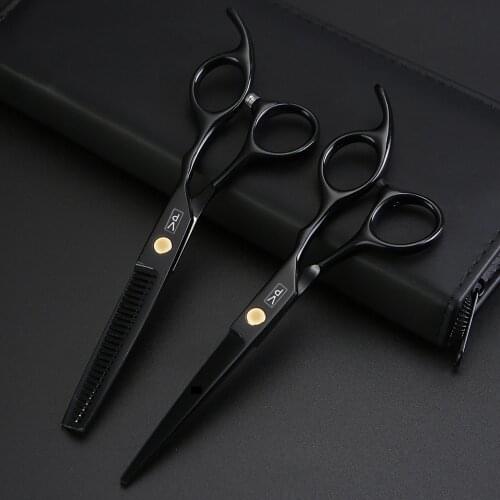 6“ Professional Hairdressing Scissors Japan 440C Steel Hair Cutting Scissors Hairdressers Thinning Barber Scissors Shears Tool