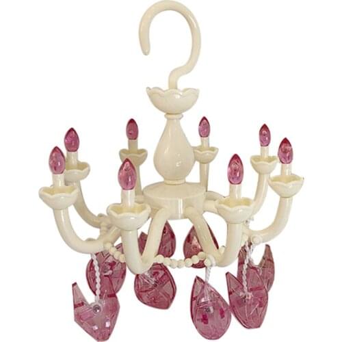 Internet Hot Girlish Vintage Crystal Chandelier Shape Clothes Hanger Student Bedroom Clothes Pin Decoration Shelf