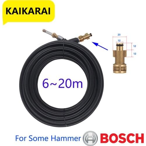 High pressure Water Hose with Nozzle hose High pressure Cleaner pressure hose sewer and sewage,For Bosch/ Faip/ some of Hammer