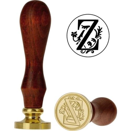 WYSE Letter Wax Seal Stamp Vintage European Envelope Sealing Wood Handle Stamp DIY Scrapbooking invitation card Decor Supplies