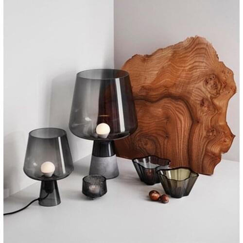 Nordic LED Deco Glass Table Lights Lighting American Design Cement Living Room Bedroom Bedside Lamp Study Desk Lamp Luminaires