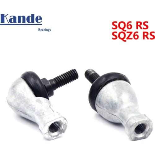 High quality 4 pcs Straight rod SQ6RS or curved rod L type SQZ6RS SQ6-RS 6 mm single ball head end joint bearing SQ6 SQZ6