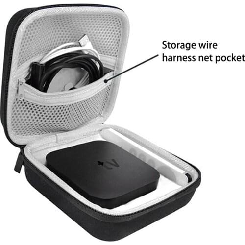 Set Top TV Box Carrying Bag For Apple TV 4K 2nd Gen Storage Tote TV Set-top Protection Bag Hard Shell For Apple TV Accessories