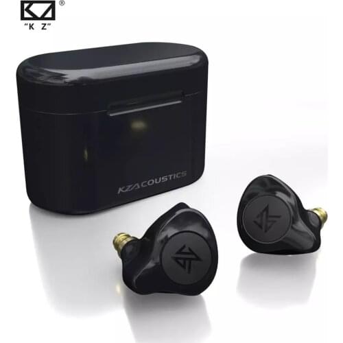 KZ S2 True Wireless TWS Earphones Bluetooth V5.0 Hybrid 1DD+1BA Game Earbuds Touch Control Noise Cancelling Sport Game Headset