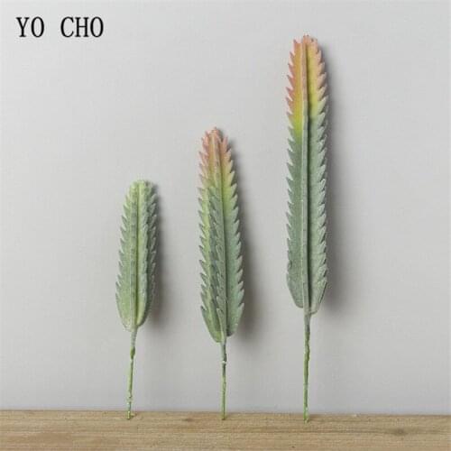 YO CHO1PC Artificial Flocked Prickly Pear Succulent Cactus Green Plant DIY Fake Flower Home Party Decor Desert Plants Landscape