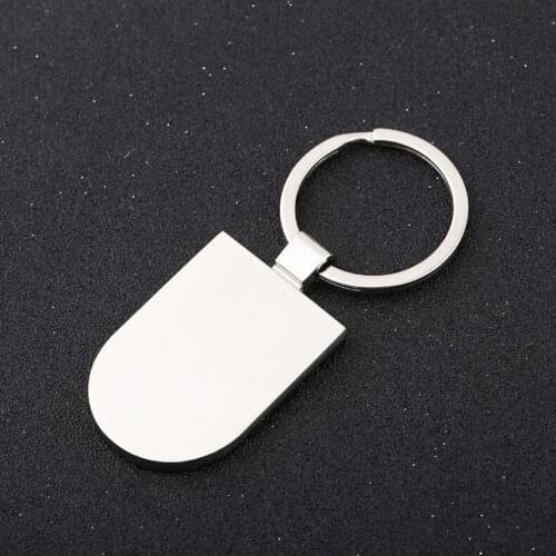 100pcs/Lot Metal Blank Keychain DIY Logo Key Chain 12 Designs Keyring For Laser Logo