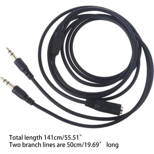 3.5mm Splitter Y Cable Splitter Stereo Jack Headphones Adapter Cable Female to 2 Male Splitter for Speaker