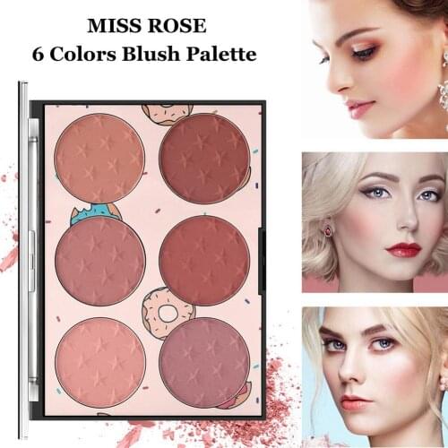 6 Colors Blush Palette Professional Facial Makeup Blush for Women
