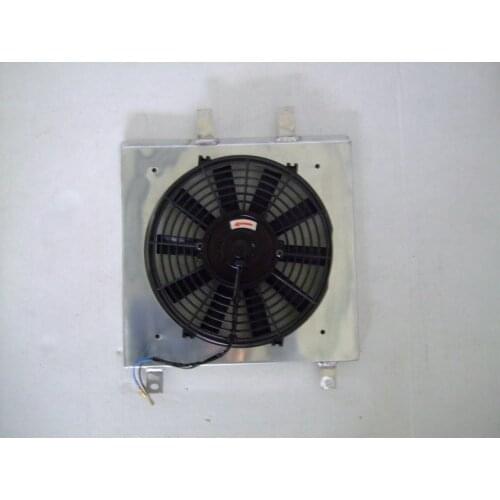 Aluminum Shroud + Fan FOR 92-00 Honda Civic EK EG B16 B18 92 00 Radiator