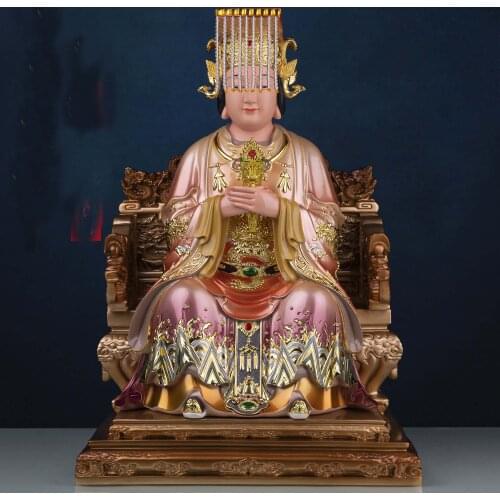 Southeast Asia Buddhism HOME temple High grade Goddess MAZU GUAN YI Patron saint Buddha statue bless safety health good luck