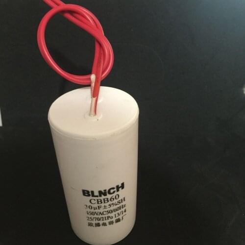 CBB60 450VAC 30uF 5% Polypropylene Film Motor Run Capacitor