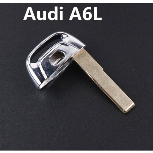 Remote Flip Key Blade For Volkswagen Audi A6L Car,Replace Smart Card Emergency Blade Uncut Key Blank[2pcs]