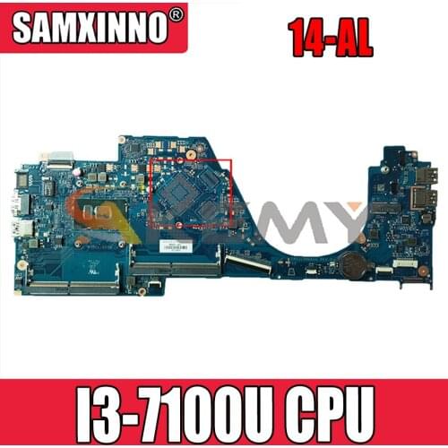 For HP TPN-Q171 14-AL I3-7100U Laptop Motherboard DAG31AMB6D0 SR2ZW DDR4 Notebook Mainboard