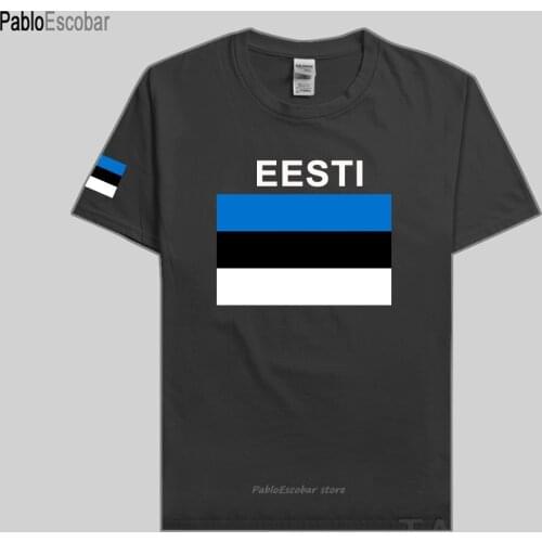 Estonia Estonian men t shirts jerseys nation tshirt tops 100% cotton t-shirt clothing country flags Printed tees EST Eesti