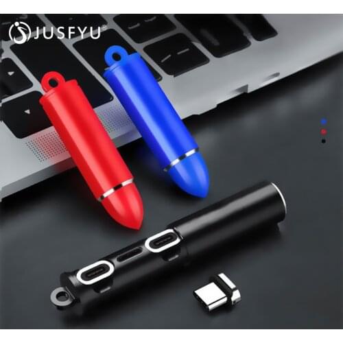 Magnetic Cable Type C Micro USB C Plugs Box For iPhone Fast Charging Adapter Connector TIps Bullet Charger Plug Storage Case