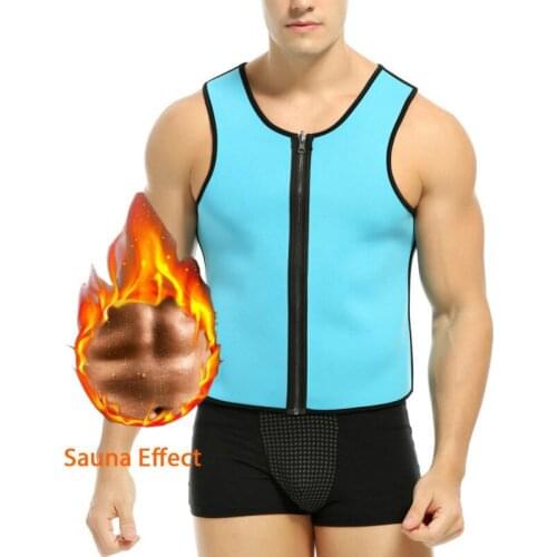 Neoprene Sauna Sweat Vest Zipper Closure Slimming Hot Body Shaper for Weight Loss