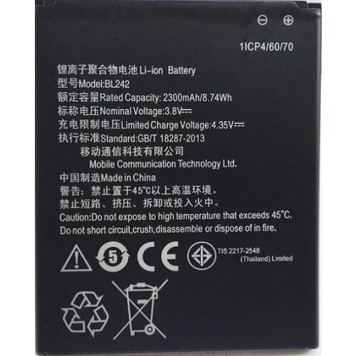 New BL 242 Battery BL242 For Lenovo K3 K30-W K30-T A6000 A3860 A3580 A3900 A6010 A6010 Plus 3.8V 2300mAh Mobile extended