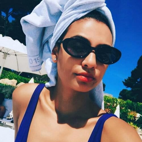 Black goggles cat luxury brand designer sunglasses women red eye glasses 2018 retro fashion steampunk ladies vintage Small oval